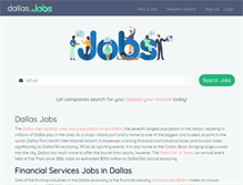 Tablet Screenshot of dallas.jobs
