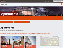Tablet Screenshot of apartments.dallas.com